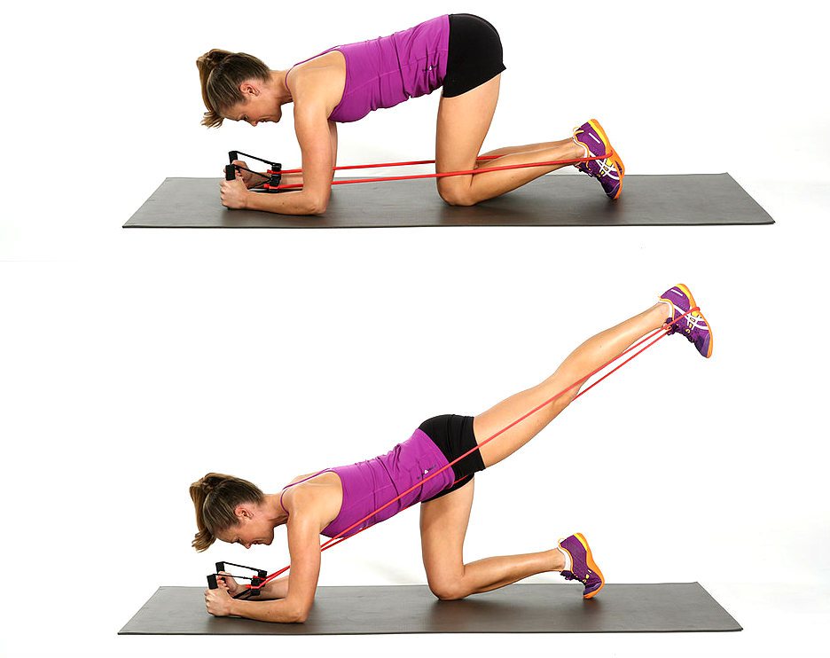 Κλωτσιες με λαστιχα γυμναστικης