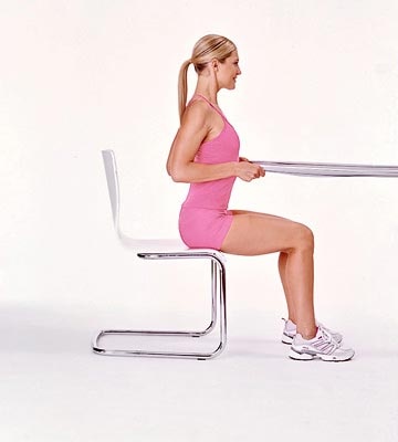 Κωπηλατικη με λαστιχα γυμναστικης